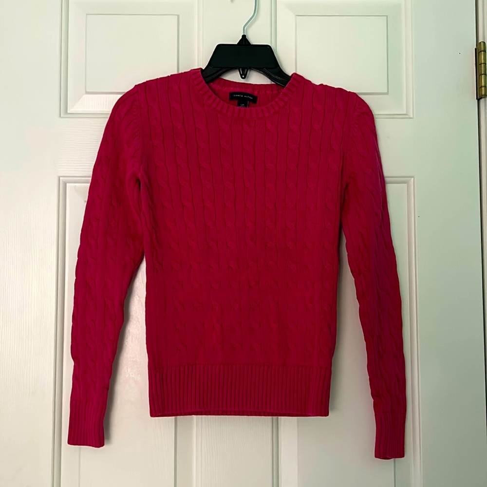 Pink crew neck sweater from Tommy Hilfiger